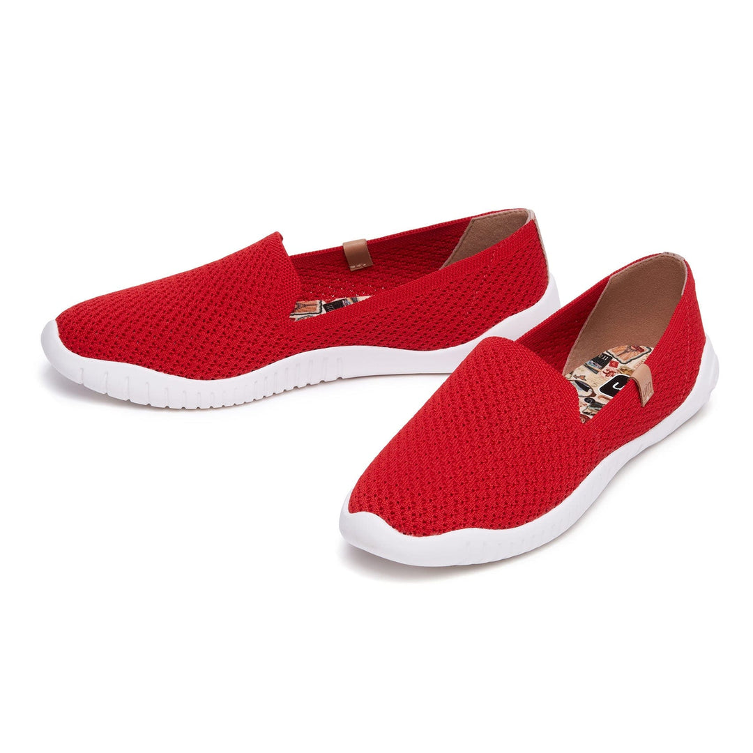 UIN Women Crimson Menorca II Women Canvas loafers