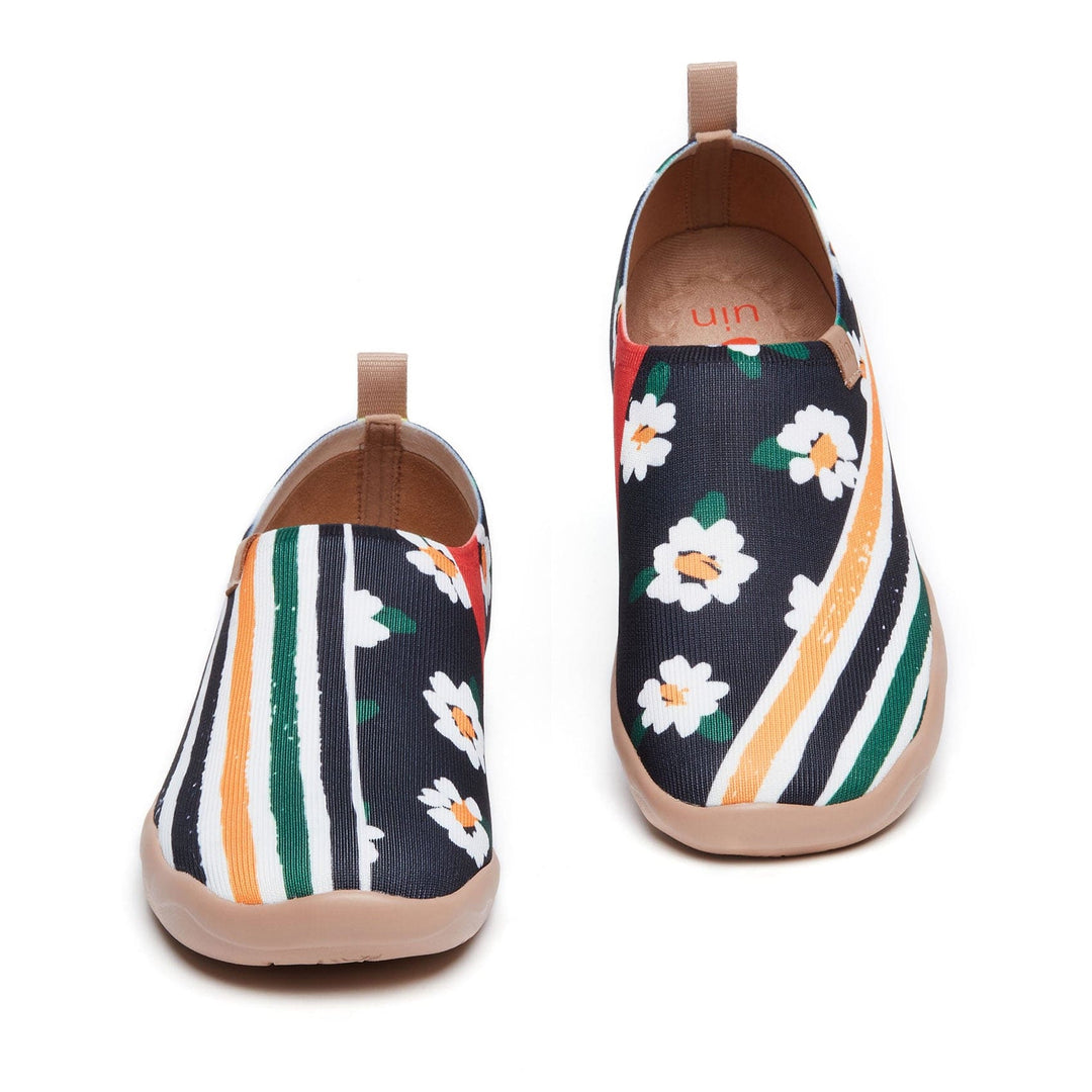 UIN Women Daisy Stripes Toledo I Women Canvas loafers