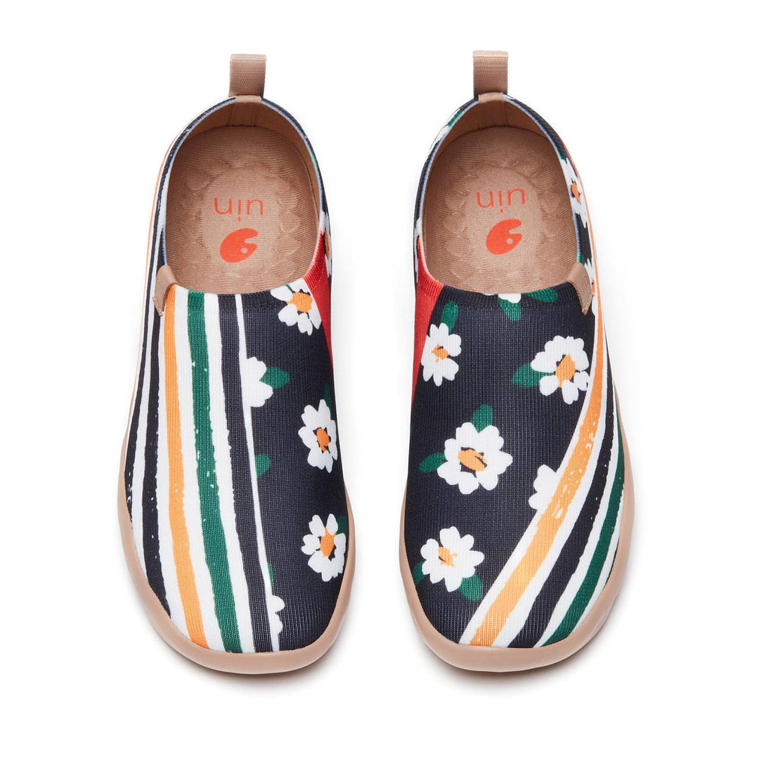 UIN Women Daisy Stripes Toledo I Women Canvas loafers