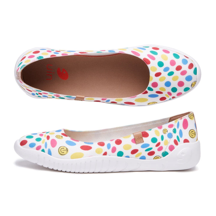 UIN Women Dotted Joy 3 Minorca III Women Canvas loafers