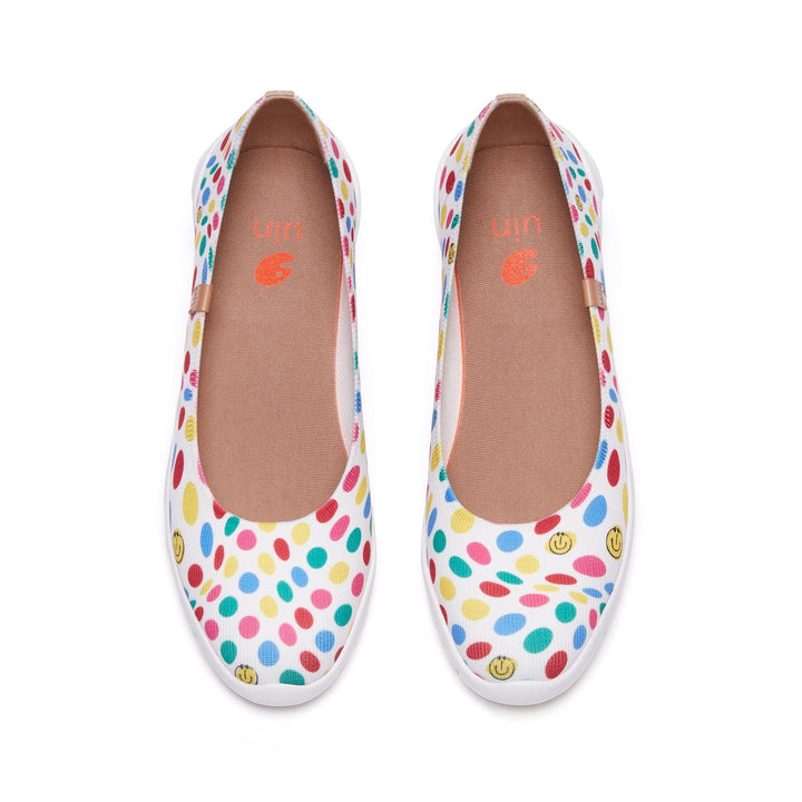 UIN Women Dotted Joy 3 Minorca III Women Canvas loafers