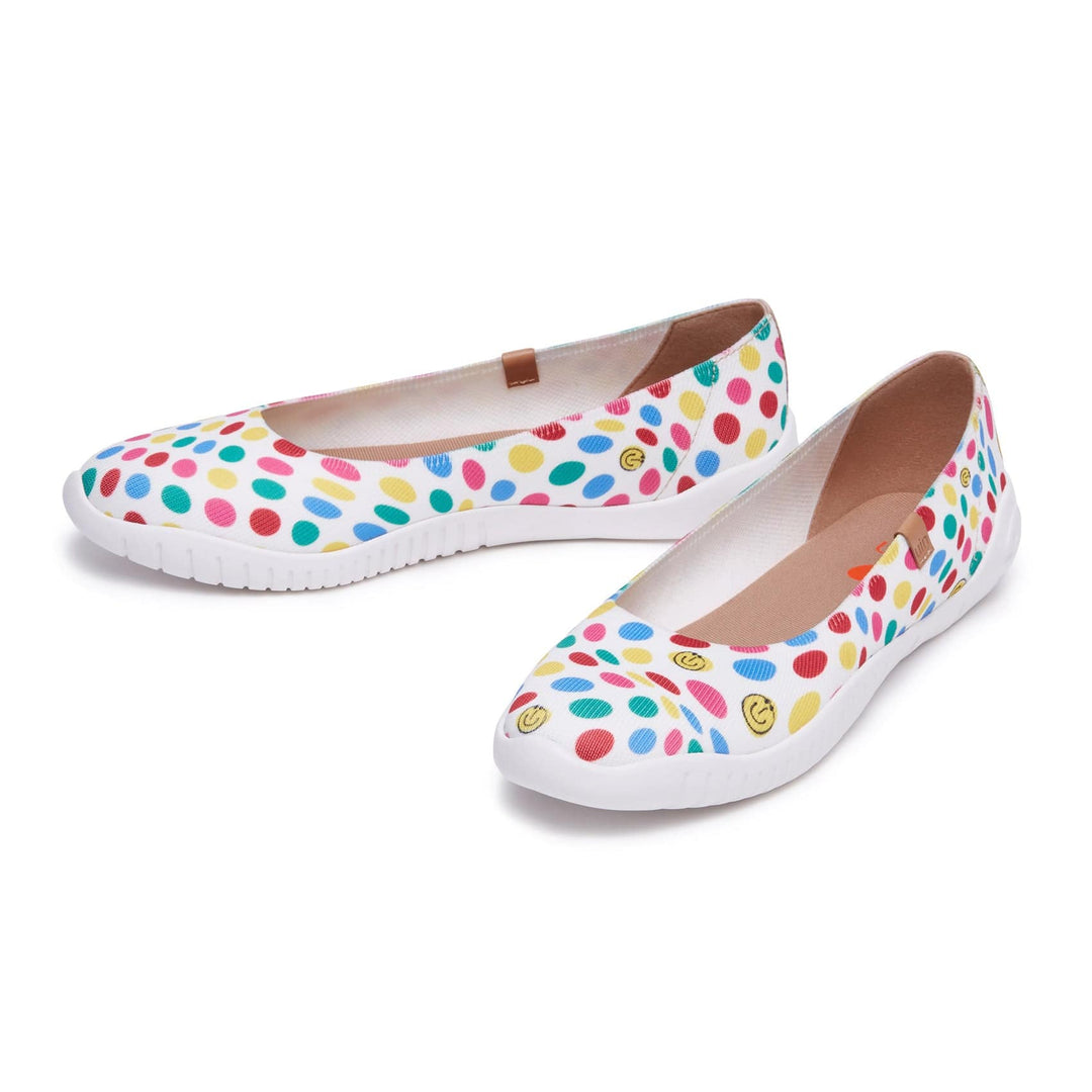 UIN Women Dotted Joy 3 Minorca III Women Canvas loafers