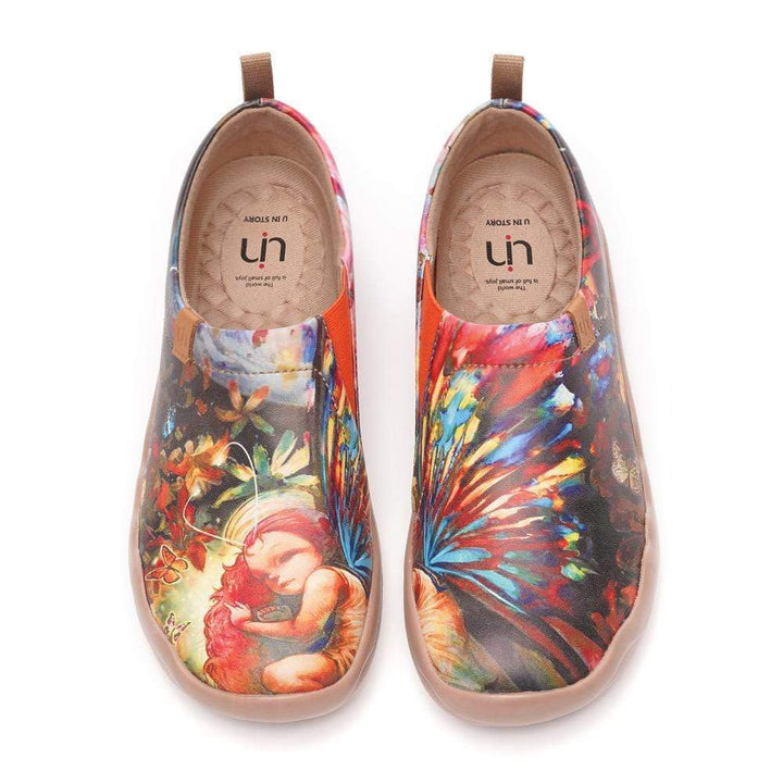 UIN Women Dreaming Butterfly Fairy Canvas loafers