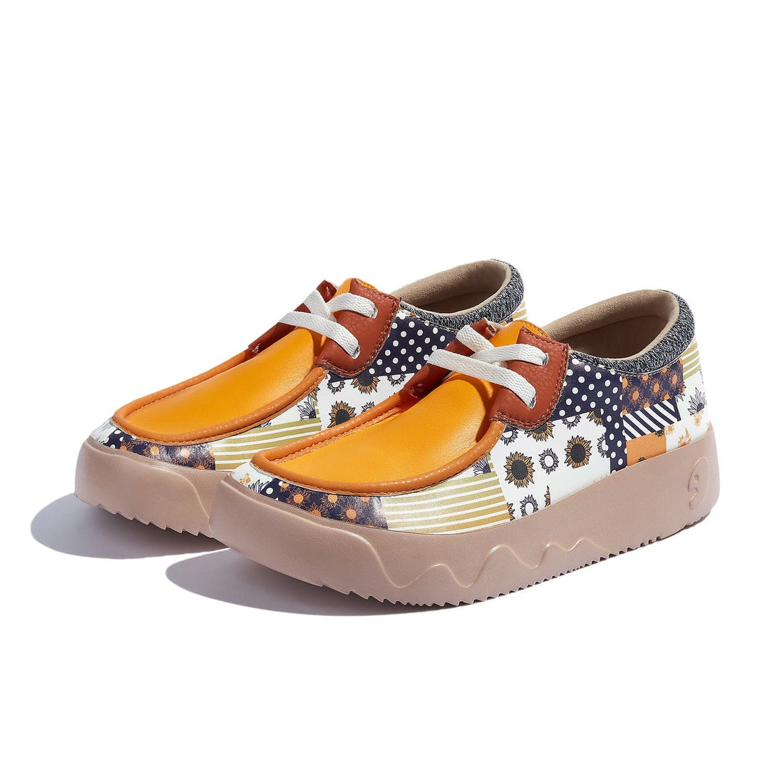 UIN Women Geometric Sunflower Fuerteventura VIII Women Canvas loafers