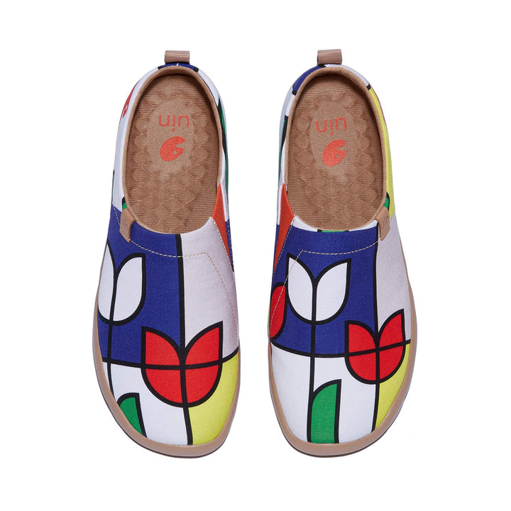 UIN Women Geometric Tulips Toledo I Women Canvas loafers