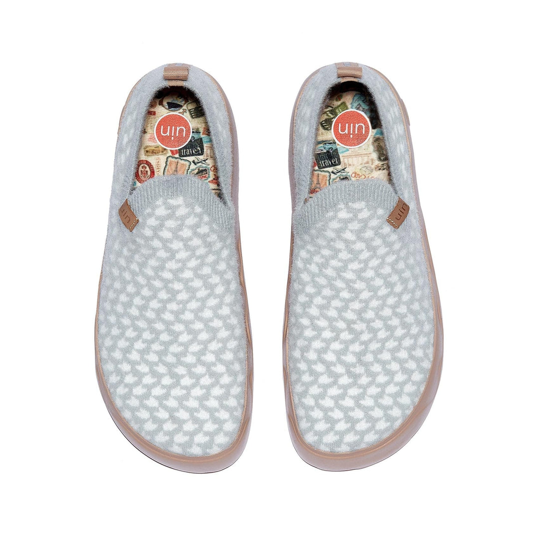 UIN Women Heron White Fuerteventura I Women Canvas loafers