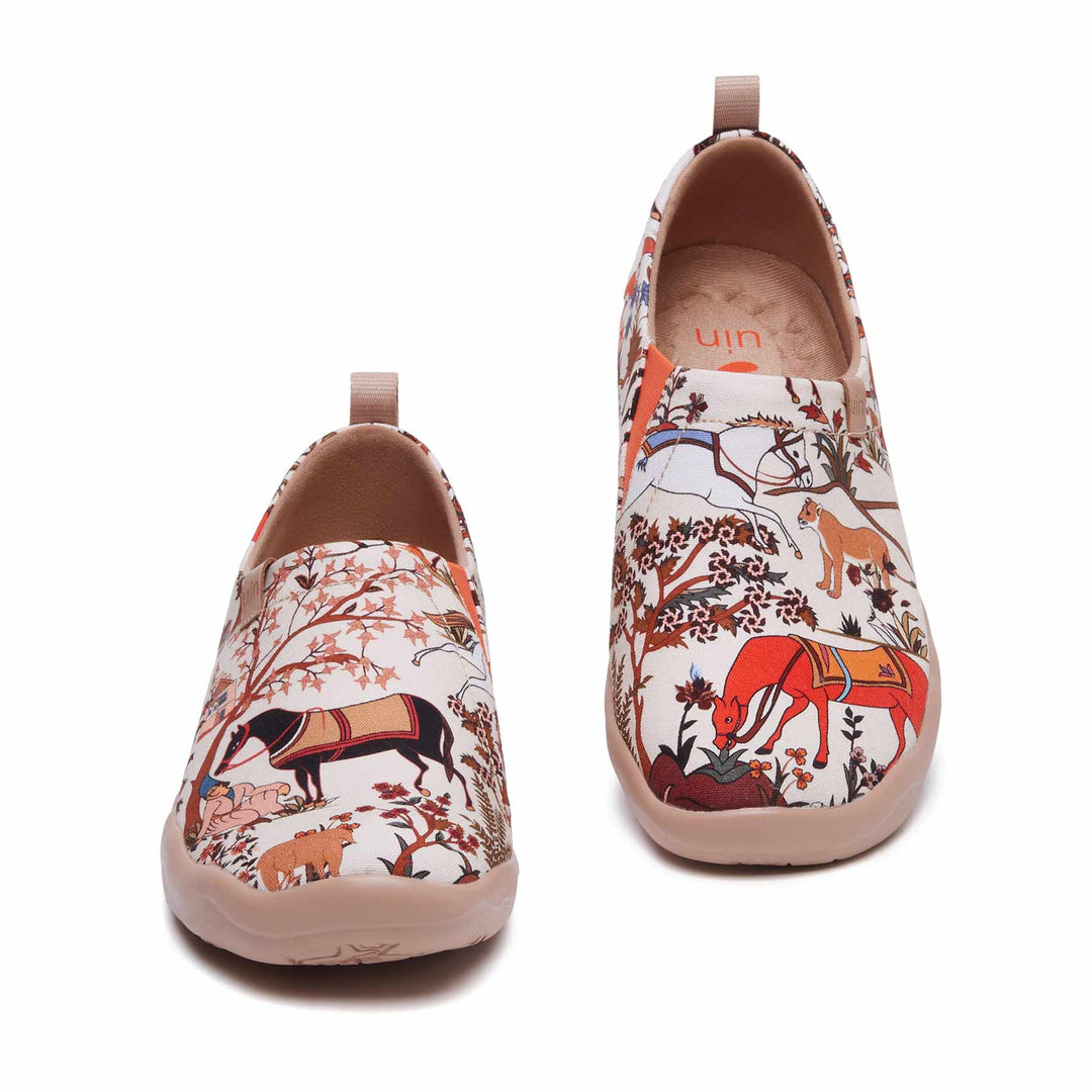 UIN Women Horses in Tang Dynasty Toledo I Women Canvas loafers