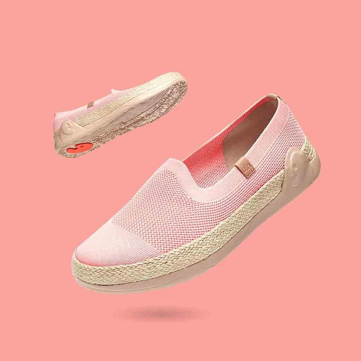 UIN Women Marbella II Pink Canvas loafers