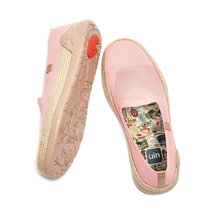 UIN Women Marbella II Pink Canvas loafers