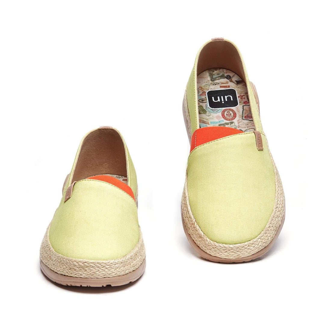 UIN Women Marbella Pale Green Canvas loafers