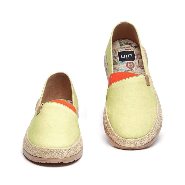 UIN Women Marbella Pale Green Canvas loafers