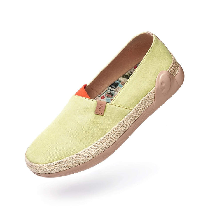 UIN Women Marbella Pale Green Canvas loafers