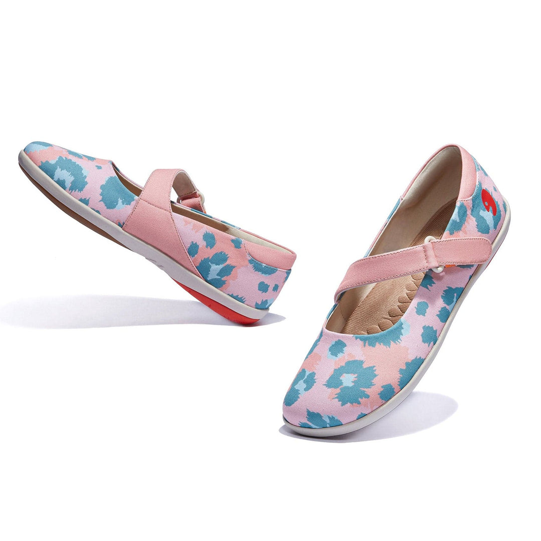 Pink Blue Leopard Illetes III Women