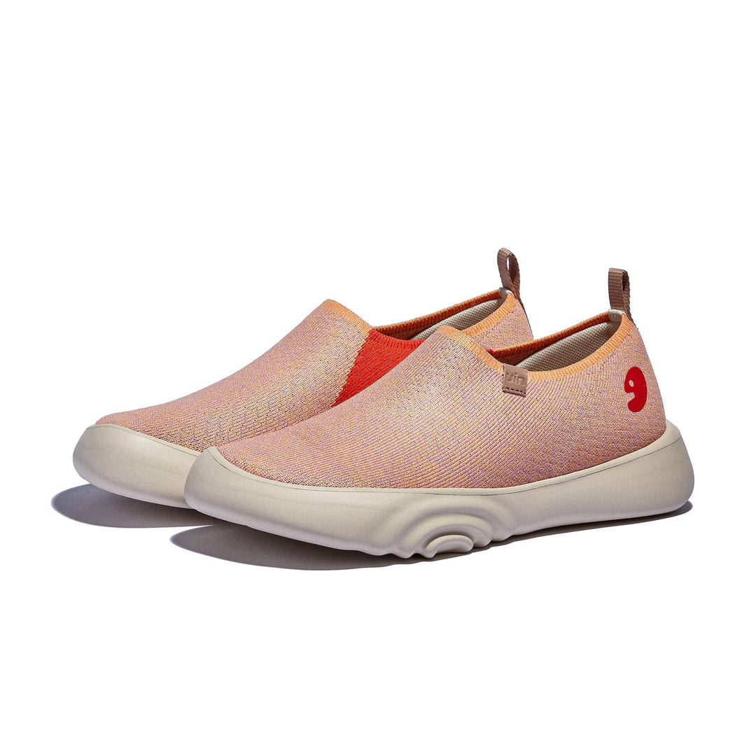 UIN Women Pink Orange Toledo XV Women Canvas loafers