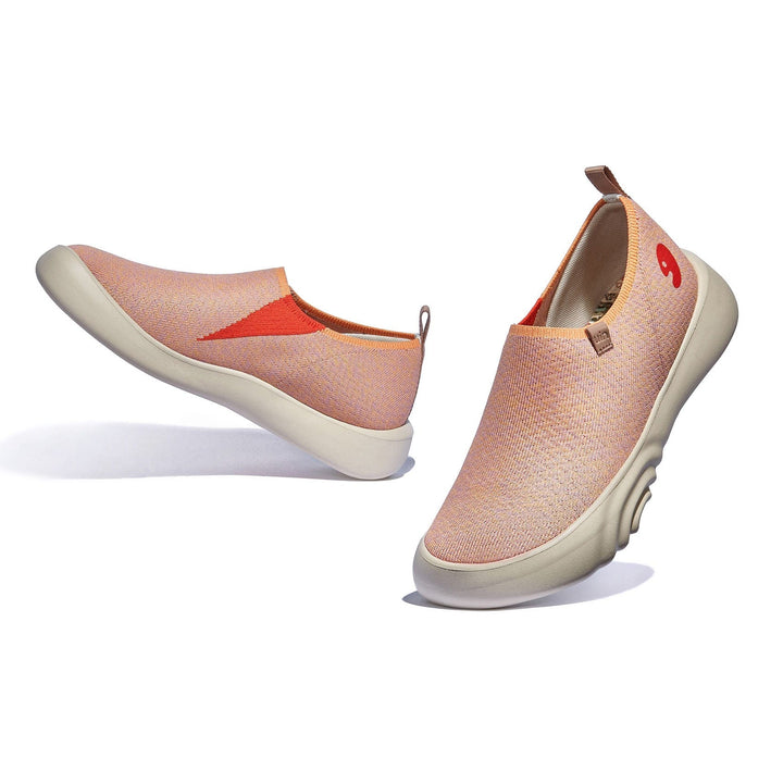 UIN Women Pink Orange Toledo XV Women Canvas loafers