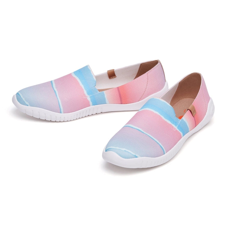 UIN Women Pink Wave Minorca II Women Canvas loafers