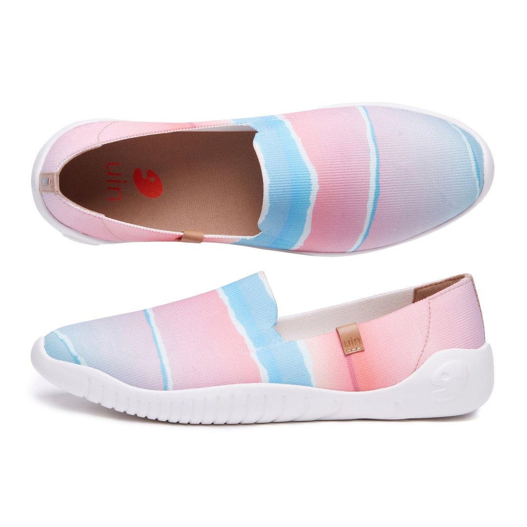 UIN Women Pink Wave Minorca II Women Canvas loafers