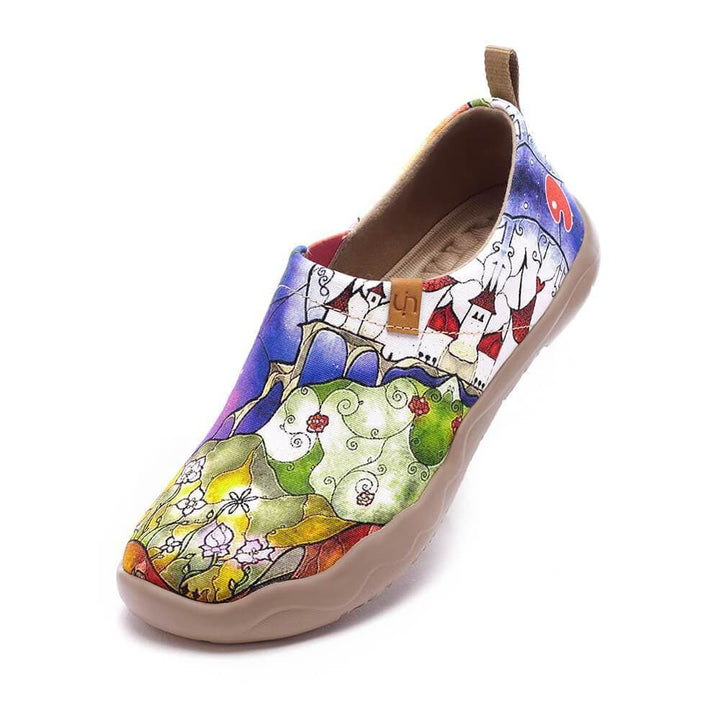 UIN Women Princess's Garden Canvas loafers