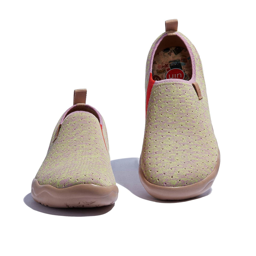 UIN Women Raspberry Matcha Toledo I Women Canvas loafers