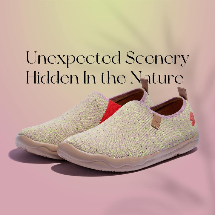 UIN Women Raspberry Matcha Toledo I Women Canvas loafers