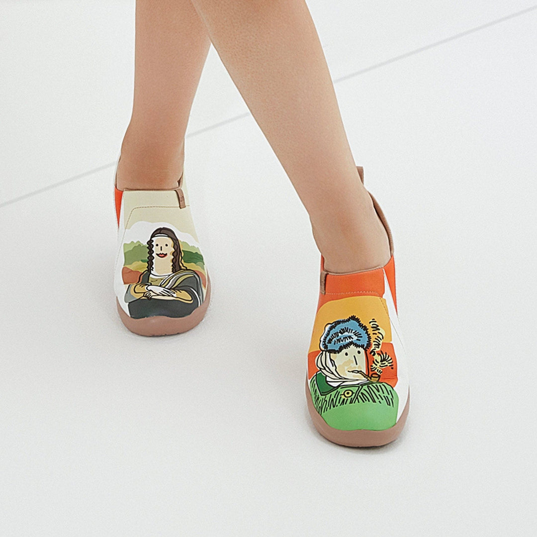 UIN Women Van Gogh & Mona Lisa Toledo I Women Canvas loafers