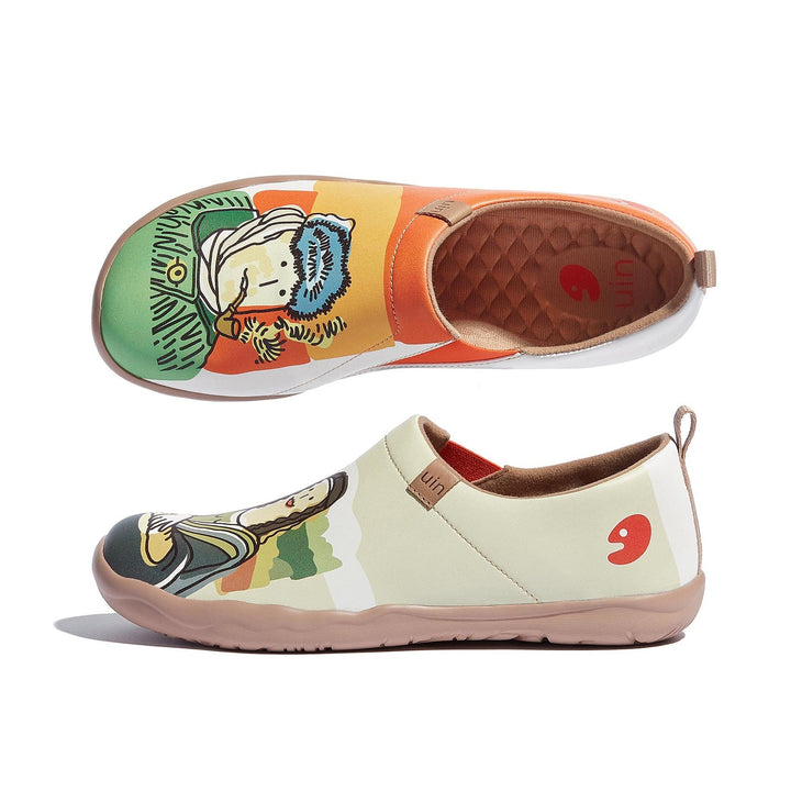 UIN Women Van Gogh & Mona Lisa Toledo I Women Canvas loafers