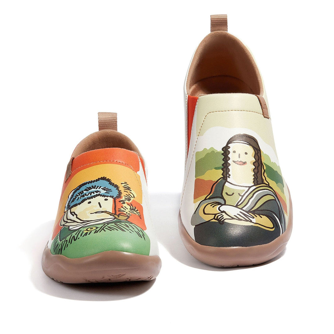 UIN Women Van Gogh & Mona Lisa Toledo I Women Canvas loafers