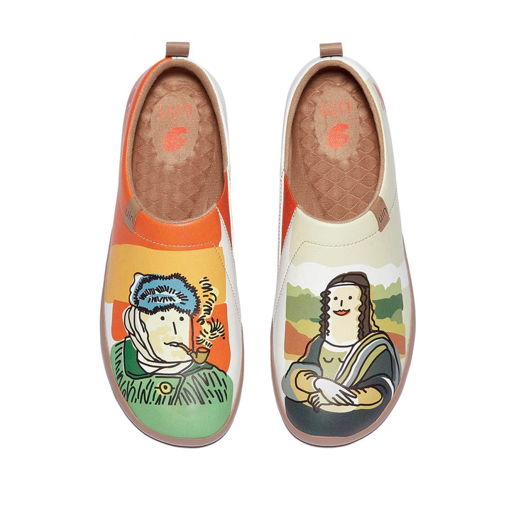 UIN Women Van Gogh & Mona Lisa Toledo I Women Canvas loafers