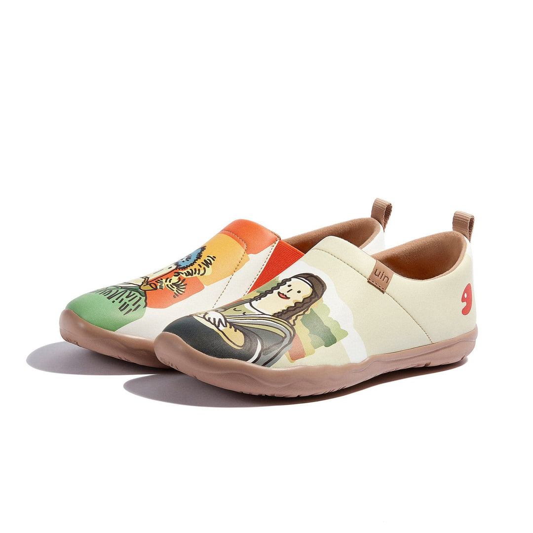 UIN Women Van Gogh & Mona Lisa Toledo I Women Canvas loafers