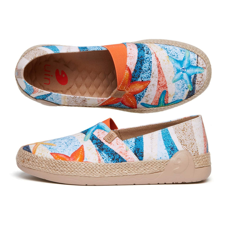 UIN Women Vivid Starfish Marbella I Women Canvas loafers